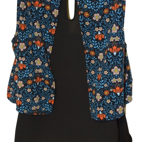 ATMOSTPHERE Floral & Black Layered Blouse Top - Picture 2 of 3